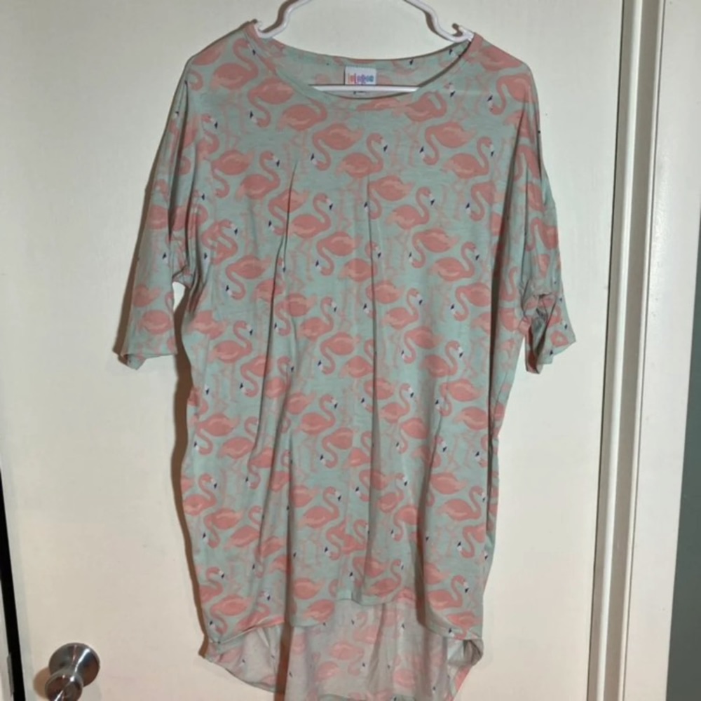 Lularoe Irma Flamingo top small